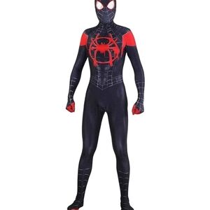 Mens MILES MORALES SPIDERMAN Halloween COSPLAY COSTUME Large